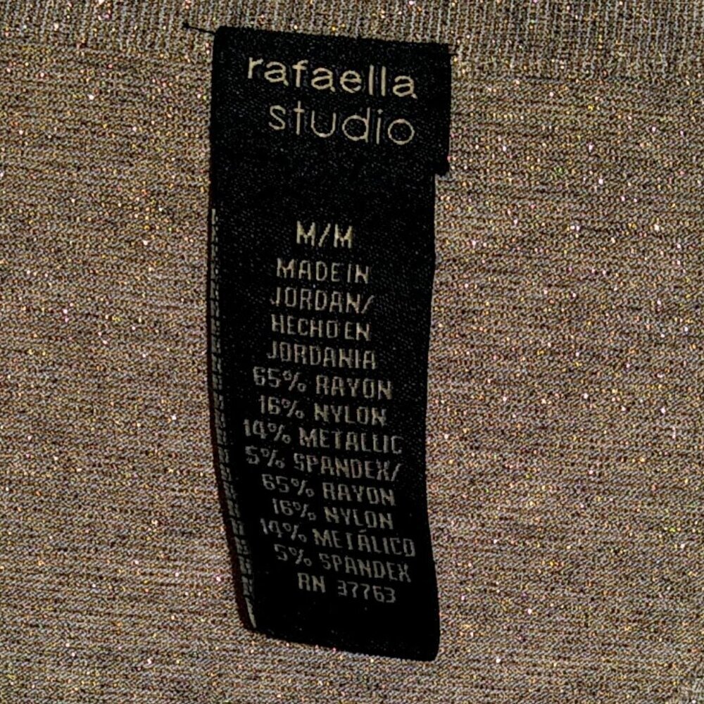 Metallic Sparkly 🌟🌟Rafaella Blouse Rafaella blouse Size M - Picture 8 of 14